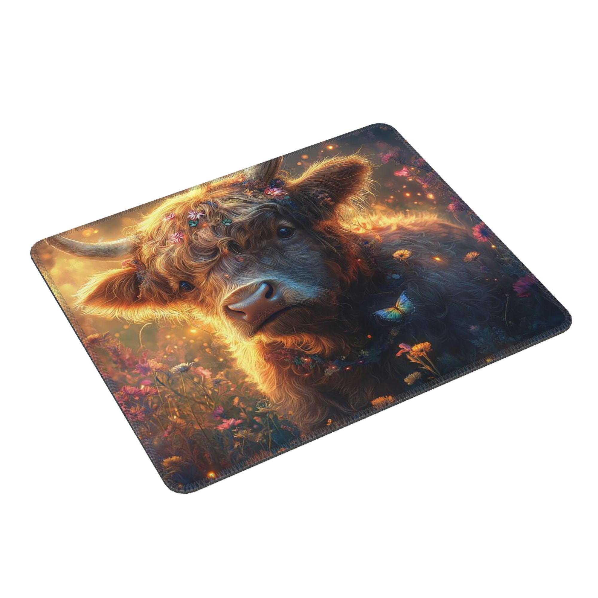 Cow Mat Rubber - Tapis de souris Highland Cow In