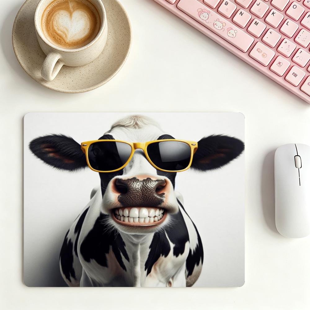 Cow Mat Rubber - Tapis de jeu Cartoon Cool Cow,