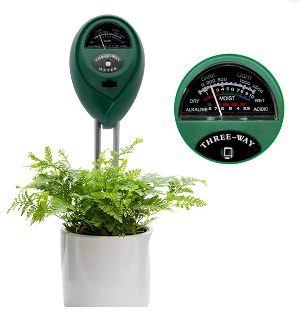 Soil Moisture Sensor - PH-mètre de jardin 3 en 1,