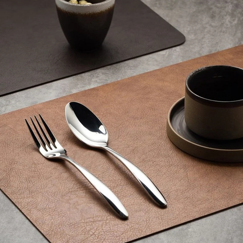 Cow Mat Rubber - Napperon de table en cuir réutilisable