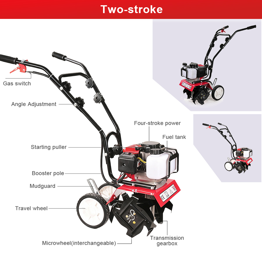 Micro-cultivateur à essence Tu - Farming Agriculture Tools avis et prix