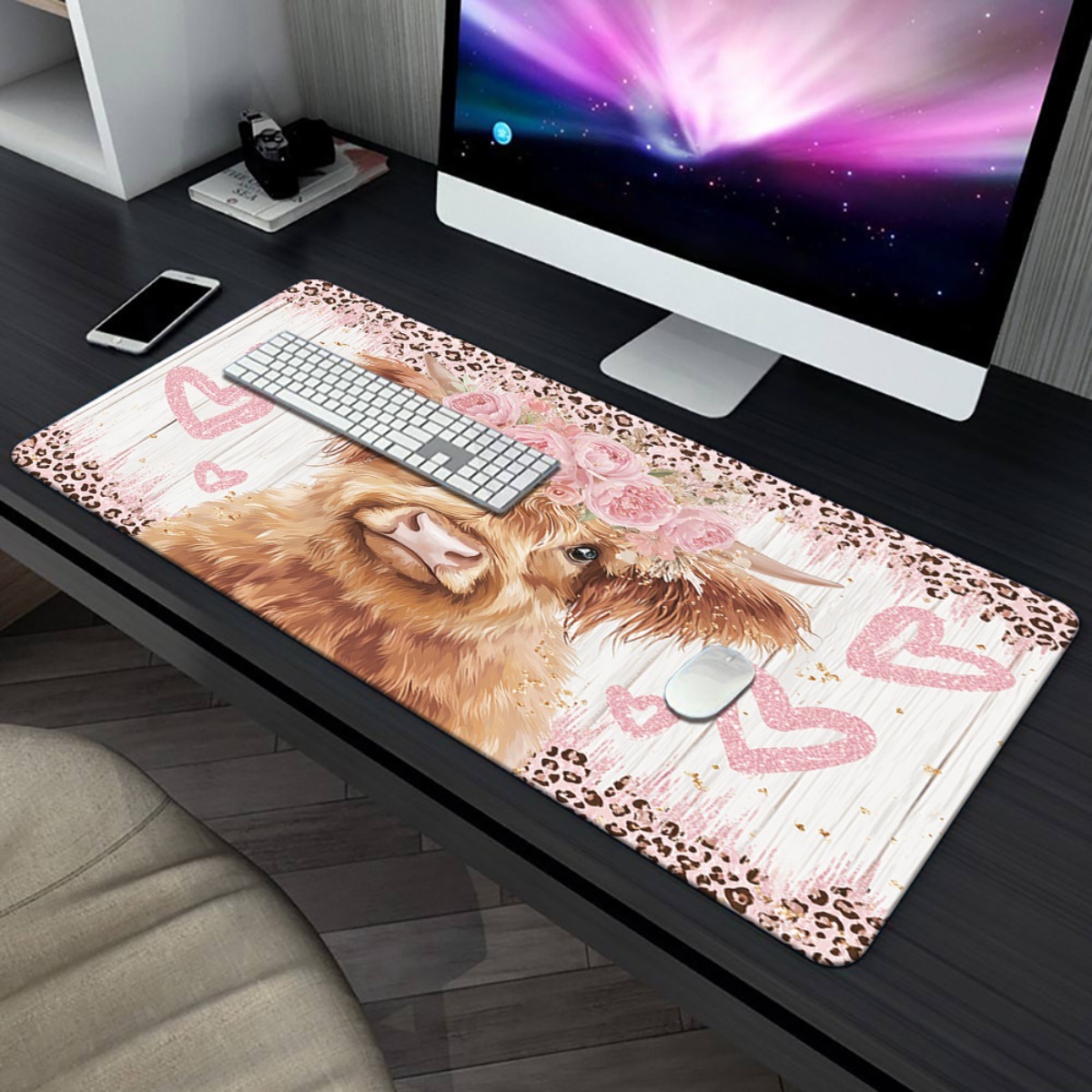 Tapis de bureau Highland Cow a - Cow Mat Rubber avis et prix