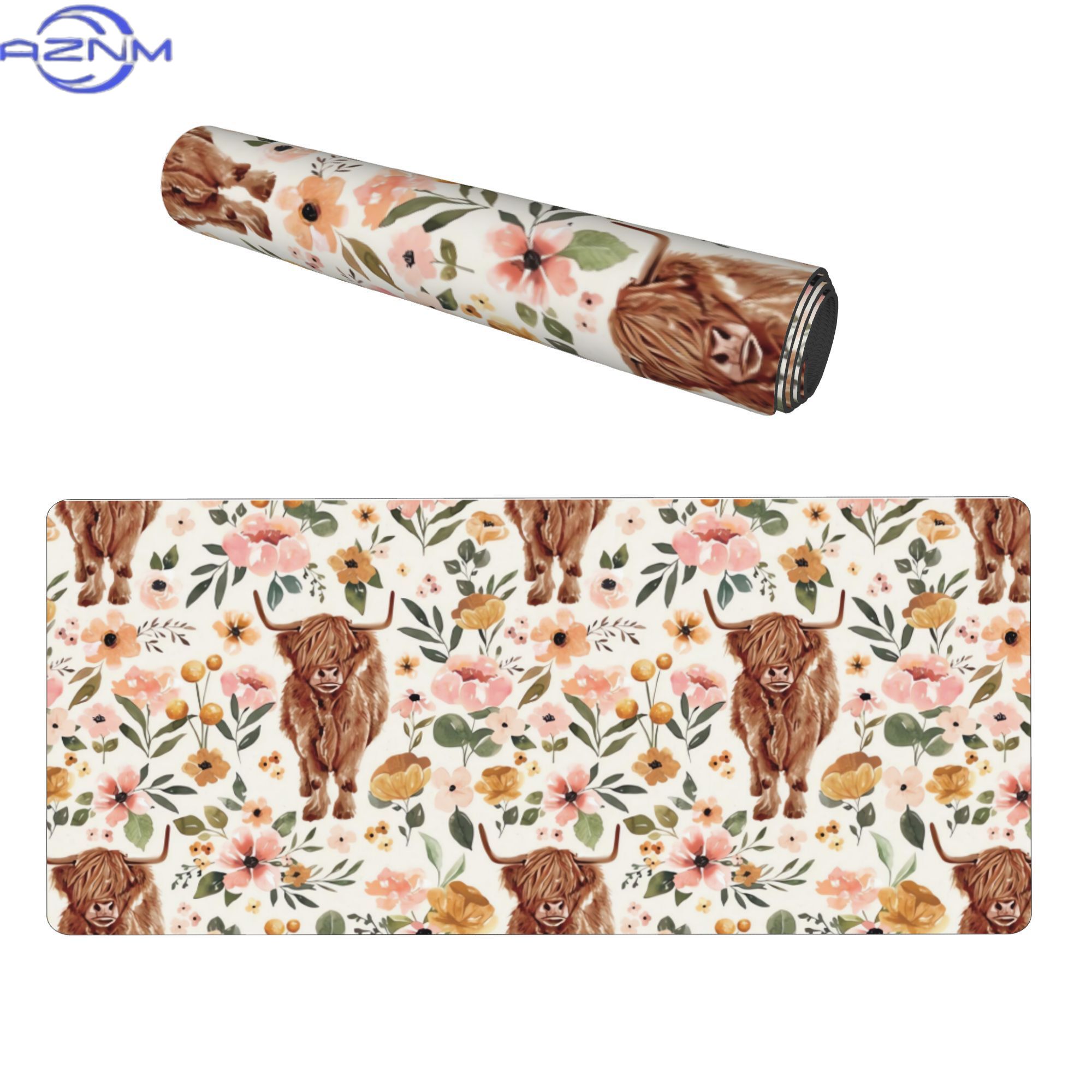 Tapis de bureau esthétique flo - Cow Mat Rubber avis et prix