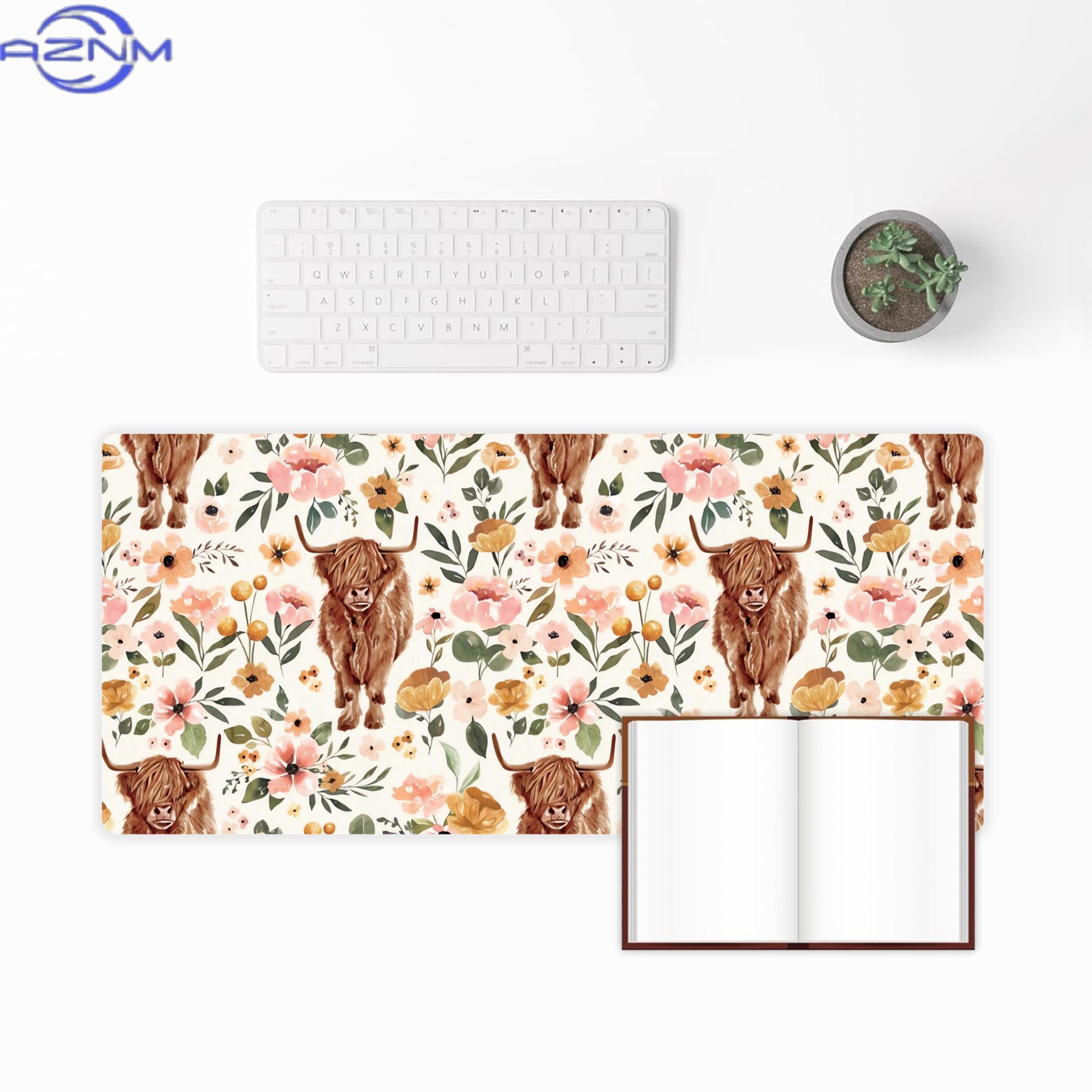 Tapis de bureau esthétique flo - Cow Mat Rubber avis et prix