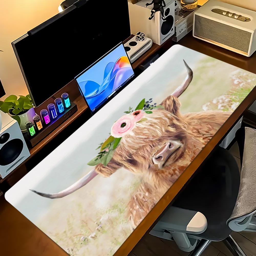 Grand tapis de bureau esthétiq - Cow Mat Rubber avis et prix