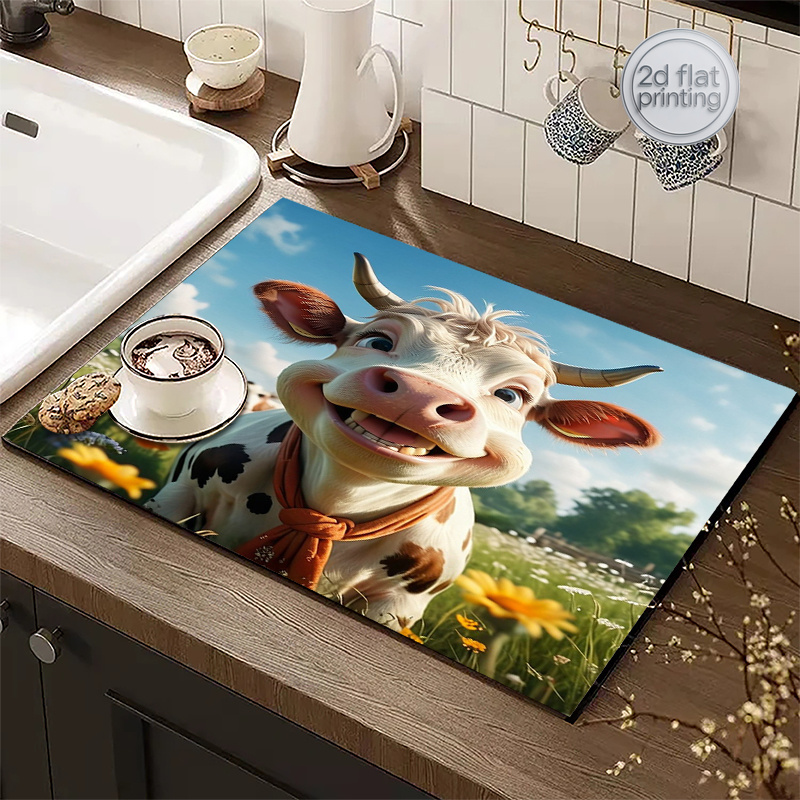 Tapis de séchage absorbant 2D  - Cow Mat Rubber avis et prix